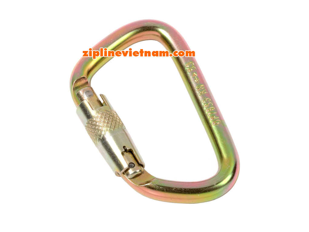 OMEGA PACIFIC STEEL D QUIK-LOK CARABINER