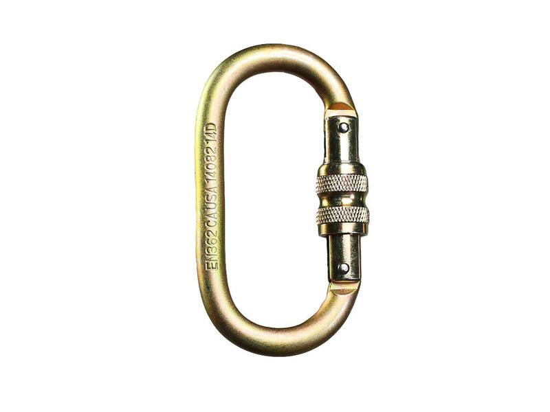 STEEL OVAL SCREW LOCK FUSION CARABINER